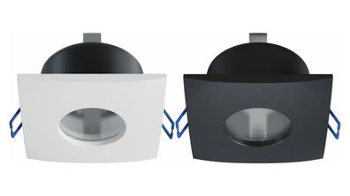 LED Labs XANA Deckenleuchte für GU10 Einbaurahmen quadratisch IP44 Ø 70 mm Bohrloch