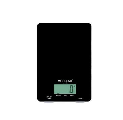 Digitale Küchenwaage mit Display & Tara-Funktion, Max: 5 kg in Schwarz