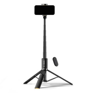 Tech-Protect L08S Bluetooth-Selfie-Stick mit Fernbedienung, Stativ bis 141 cm –