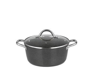 Michelino Marie Bratentopf mit Glasdeckel, ø20 cm - Antihaft & Induktionsgeeignet