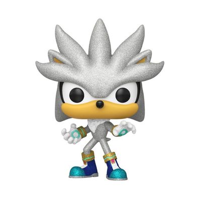 Sonic The Hedgehog POP! Games Vinyl Figur Silver The Hedgehog (FL) 9 cm