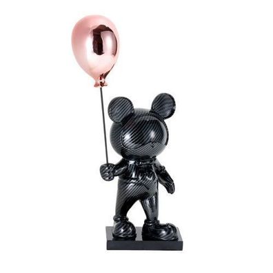 Dekofigur - Avantgardistische Sammler-Skulptur in Carbonfaser-Optik Urban Pop – Aurea