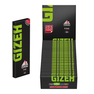 Gizeh Fine / Gizeh Grün Blättchen 25 Hefte à 50 Stück