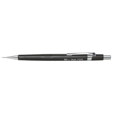 Pentel P205-A Druckbleistift P205, schwarz, Minenstärke: 0,5 mm