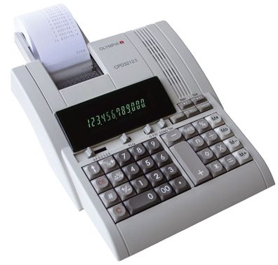 Olympia CPD3212S Tischrechner CPD 3212 S, druckend, 12 stellig, 214x70x254mm, lichtgr