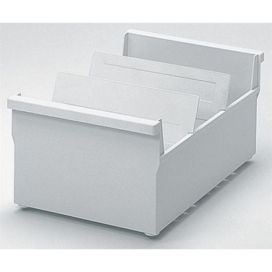 helit H6201382 Karteitrog A5 quer, lichtgrau, unbestü?ckt