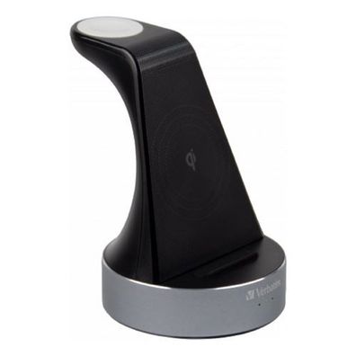 Verbatim Induktive Ladestation Wireless Charging Dock Dual-Ladegerät – Kompaktes