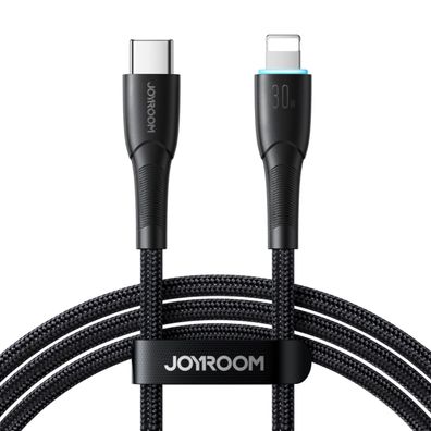 Joyroom Starry Series SA32-CL3 30 W USB-C/Lightning-Kabel 1 m – Schwarz