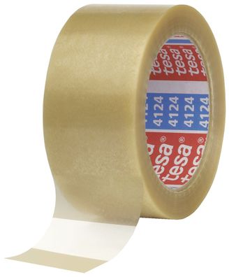 tesapack Verpackungsklebeband 4124, aus PVC, 25 mm x 66 m