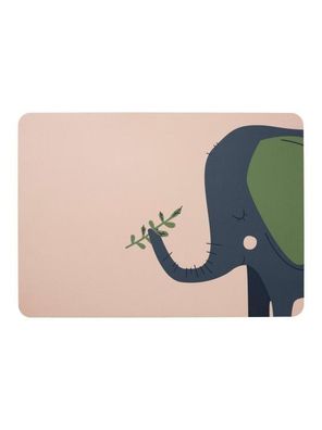 Kindertischset, Emma Elefant, kids, rosa, Lederoptik, 78810420 1 St