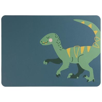 Kindertischset, Velociraptor Vincent , kids, blau, Lederoptik, 78831420 1 St