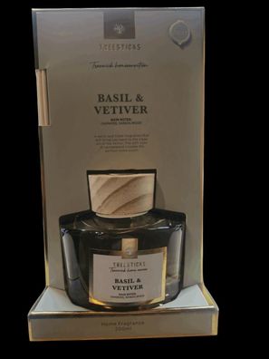 Treesticks Raumduft ?Basil&amp; etiver? 200 ml Duftstäbchen