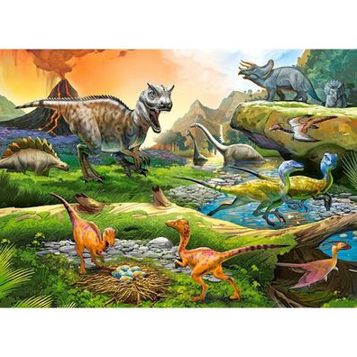 Castorland Puzzle Welt der Dinosaurier 100 Teile