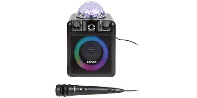 Lenco Karaoke-Set PA-051 Discokugel Bluetooth Lautsprecher Fernbedienung * B-Ware