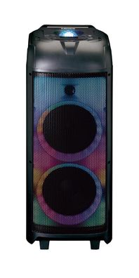 Lenco Laserfeuerwerk Boombox Lautsprecher PA-360 Bluetooth Licht Musikbox*B-Ware
