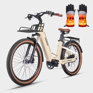 Elektrofahrrad 26 * 2,5 Reifen Pendler-E-Bike 48V9.6AH * 2 Herausnehmbarer Akku