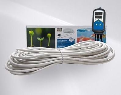Pondlife Teichheizkabel - SET 480W / 24m inkl. InkBird-Thermostat - Teichheizung - Ei