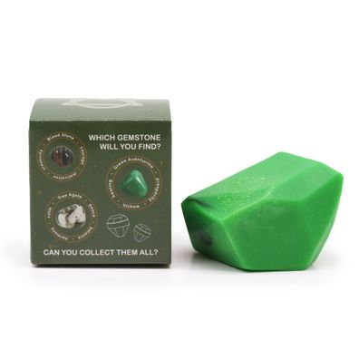 Crystal Elemental Soap „Earth“ – Steinseife m. verborgenem Edelstein, erdig-warm