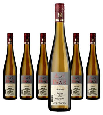 6 x Pawis Bacchus Qualitätswein trocken – 2025