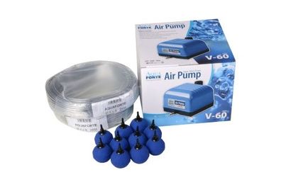 Aquaforte V-60 Belüftungs - SET - 3600 l/h (Pumpe+Steine+Schlauch+Luftverteiler) Kopi