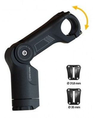 BY, CHULZ Vorbau "Stem Alpha Pro SDS" SB-verpackt, 65 mm lang, 35