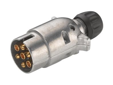 HELLA Stecker 7-polig, 12 V N (ISO 1724), mit Schraubanschluss,