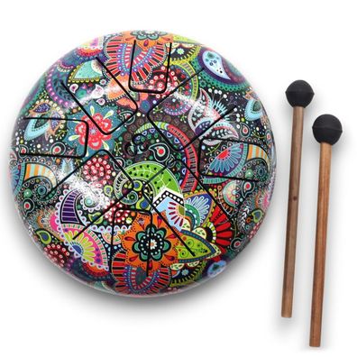 Steel Tongue Drum Om Design – 8-Ton Instrument für Meditation und Klangtherapie