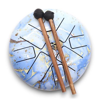 Steel Tongue Drum Blue Sky – 8-Ton Instrument für Meditation und Klangtherapie