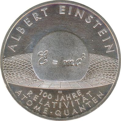 BRD 10 Euro 2005 J Albert Einstein Silber*