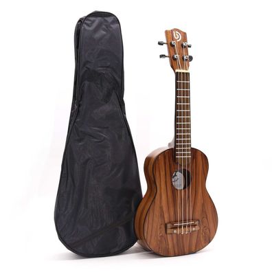 Handgefertigte Ukulele aus Holz – 4-saitiges Musikinstrument im Naturdesign
