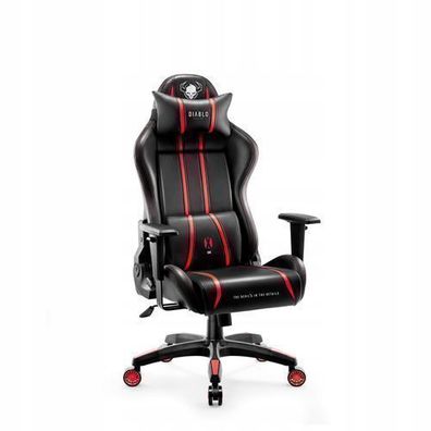 Diablo X-One 2.0 Gaming Stuhl Bürostuhl Schreibtischstuhl Schwarz-Rose Small