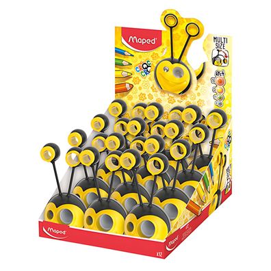 Anspitzer Croc Croc Biene für 4 Stiftgrößen - bis 8mm/11mm/13mm/16mm