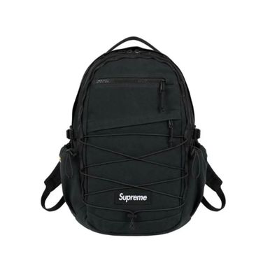 Supreme Rucksack Herren Damen Freizeitrucksack Sporttasche mit Logo Schwarz