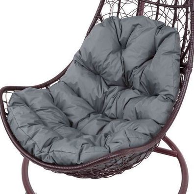 Auflage für Hängesessel Trapez Grau D031-26CW 144 x 90/64 x 10/12 cm PATIO