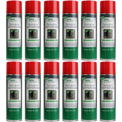 12x KOKA Ölfleck-Entferner Spray Öl Fleckentferner Bindemittel Ölfleckentferner