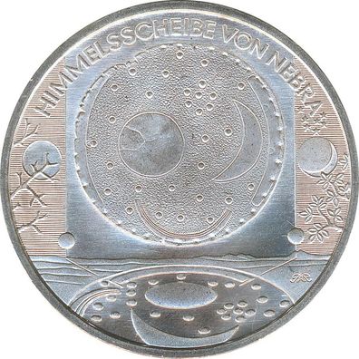 BRD 10 Euro 2008 A Himmelsscheibe von Nebra Silber*