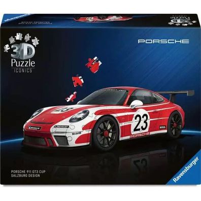 Ravensburger 3D-Puzzle-Ikonen: Porsche 911 GT3 Cup Salzburger Design 108 dlks