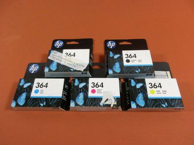 Original HP 364 BK/C/M/Y/PBK OVP, intenpatrone, HP ink cartridge