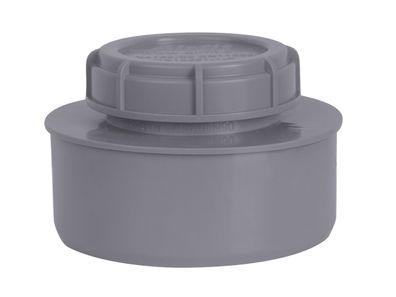 airfit Endstopfen DN 90mit Schraubverschlusskappe, grau