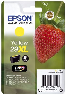 Epson C13T29944012 Original Epson Tintenpatrone gelb High-Capacity (C13T29944012,29XL