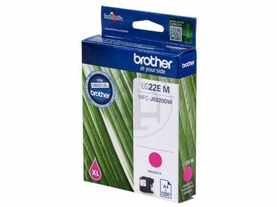 Brother LC22EM Brother LC-22EM 1200Seiten Magenta Tintenpatrone