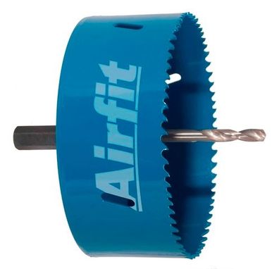 airfit Kreisschneider 106mm, SS Bimetallmit Aufnahme, für Kunststoff u. Metall