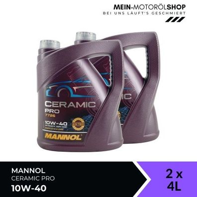 Mannol Ceramic Pro 10W-40 2x4 Liter