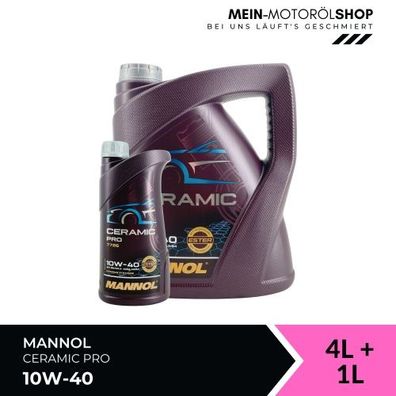Mannol Ceramic Pro 10W-40 4 + 1 Liter