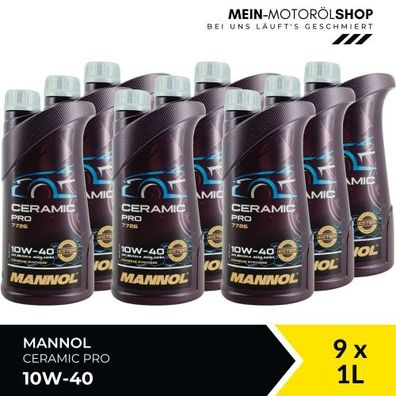 Mannol Ceramic Pro 10W-40 9x1 Liter