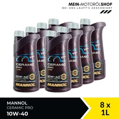 Mannol Ceramic Pro 10W-40 8x1 Liter