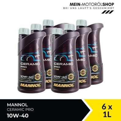 Mannol Ceramic Pro 10W-40 6x1 Liter