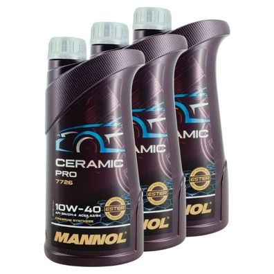 Mannol Ceramic Pro 10W-40 3x1 Liter