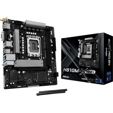 ASRock H810M-X WiFi, 1851 mATX HDMI/DP, DDR5