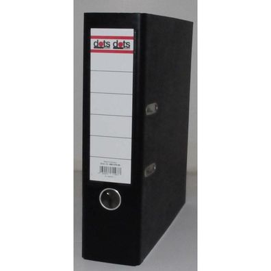 dots Ordner schwarz marmoriert Karton 8,0 cm DIN A4